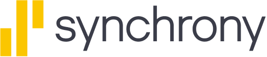 Synchrony logo with three vertical yellow bars on the left and “synchrony” in gray on the right, ideal for Heating and Air Conditioning Financing, set against a light background. Synchrony logo with three vertical yellow bars on the left and “synchrony” in gray on the right, ideal for Heating and Air Conditioning Financing, set against a light background.