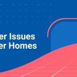 Graphic showing Sanders & Johnson logo, text reading "Common Boiler Issues in Older Denver Homes," and a simplified illustration of a boiler on a red and blue background.